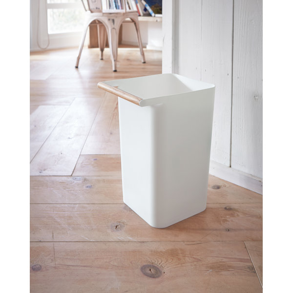 Yamazaki USA Como Yamazaki Home Slim Square Trash Can Garbage Waste ...